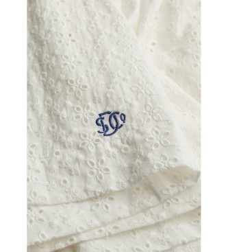 Superdry Broderie Cami Minikl�nning vit