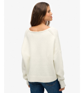 Superdry Off-white brushed jumper