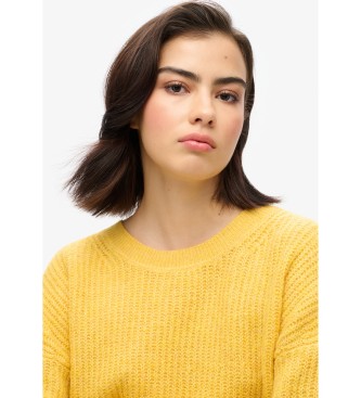 Superdry Bruine trui geel