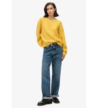 Superdry Bruine trui geel