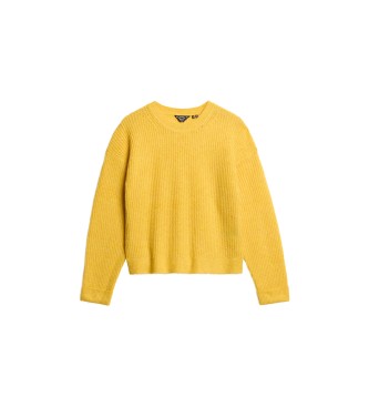 Superdry Bruine trui geel
