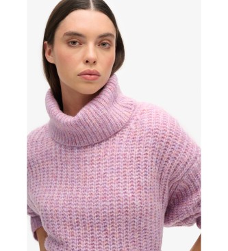 Superdry Geborstelde Rib Slouch Sweater roze