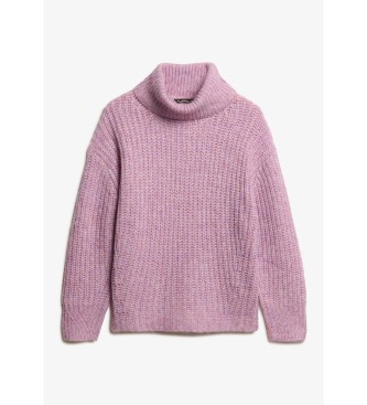 Superdry Borstad Rib Slouch Sweater rosa