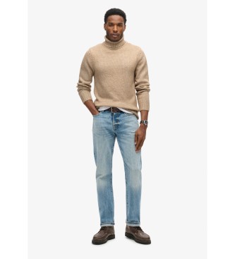 Superdry Brushed beige turtleneck jumper