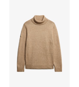 Superdry Brushed beige turtleneck jumper