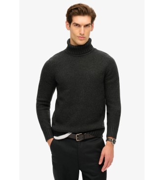 Superdry Pull  col roul bross noir