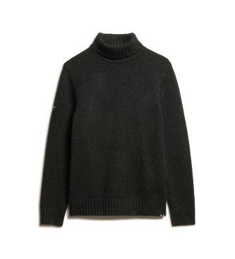 Superdry Black brushed turtleneck jumper