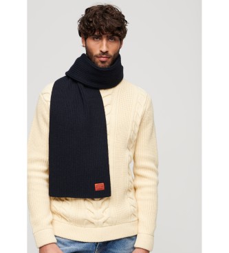 Superdry Bufanda de punto Workwear marino