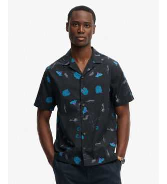 Superdry Shirt Cabana Print navy