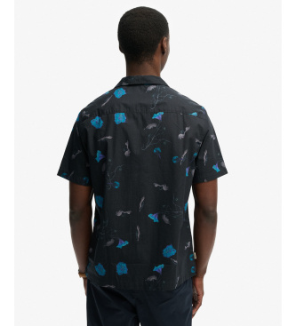 Superdry Shirt Cabana Print navy