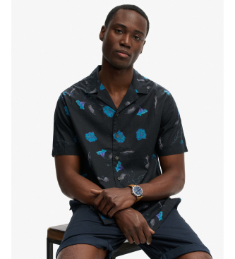 Superdry Shirt Cabana Print navy