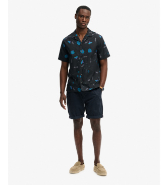 Superdry Shirt Cabana Print navy