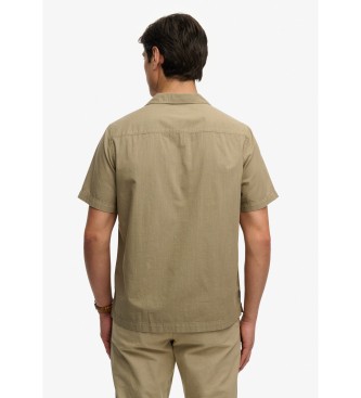 Superdry Cabana gr�nlich-braunes Hemd