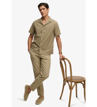 Superdry Cabana gr�nlich-braunes Hemd