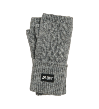 Superdry Luxe-Strickhandschuhe grau