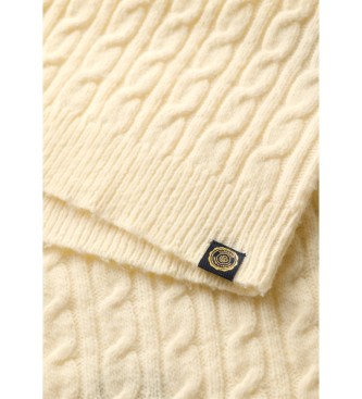 Superdry Kabel Mock beige Pullover