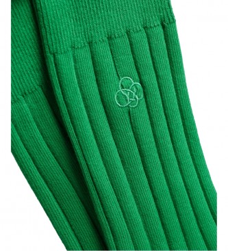 Superdry Geribde sokken van biologisch katoen groen