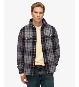 Superdry Heavy Blue Checked Shirt