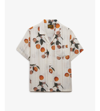 Superdry Camisa bege com estampado de praia
