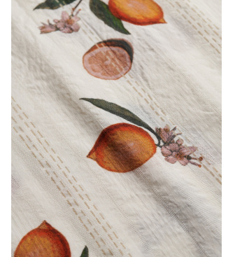 Superdry Camisa bege com estampado de praia