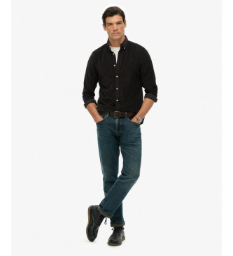 Superdry Camisa Classic Needle Cord negro