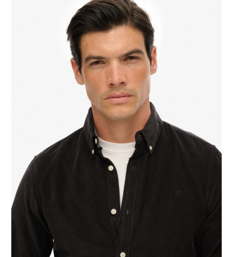 Superdry Camisa Classic Needle Cord negro