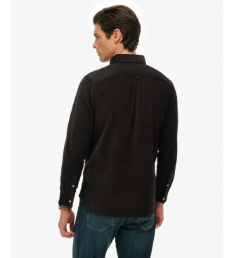 Superdry Camisa Classic Needle Cord negro