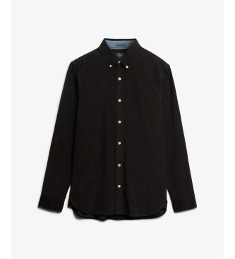 Superdry Camisa Classic Needle Cord negro