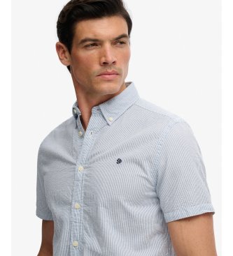 Superdry Camicia Classic Seersucker blu