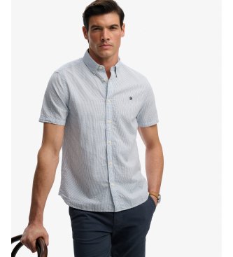 Superdry Camicia Classic Seersucker blu