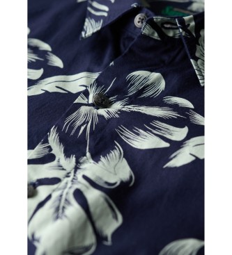 Superdry Blaues Hemd mit Hawaii-Print