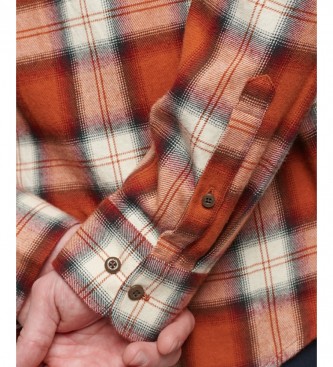 Superdry Camisa De Leador De Algodn Orgnico Con Logotipo Vintage naranja