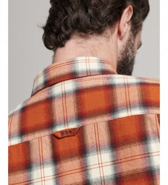 Superdry Camisa De Leador De Algodn Orgnico Con Logotipo Vintage naranja