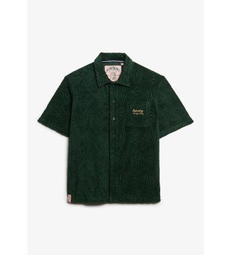 Superdry Camicia in spugna verde Country Club