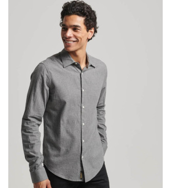 Superdry Cotton long sleeve grey dress shirt