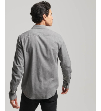 Superdry Cotton long sleeve grey dress shirt