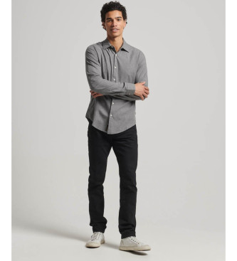 Superdry Cotton long sleeve grey dress shirt