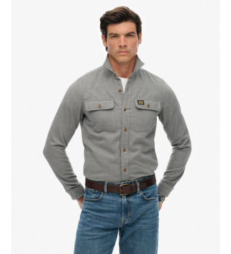 Superdry Flannel Work Shirt grey