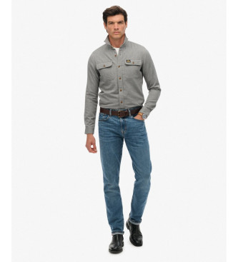 Superdry Flannel Work Shirt grey
