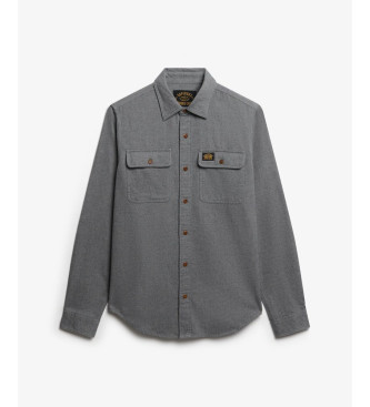 Superdry Flannel Work Shirt grey