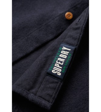 Superdry Flannel arbejdsskjorte navy