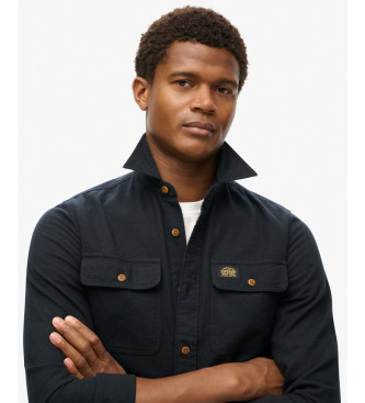 Superdry Flannel Work Shirt black