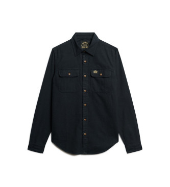 Superdry Flannel Work Shirt black