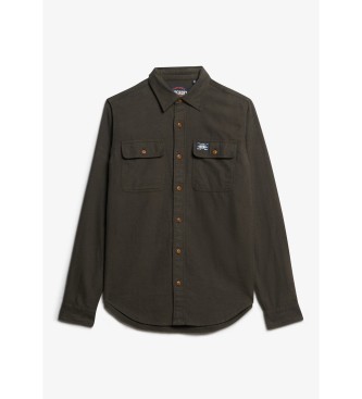 Superdry Camisa Flannel Work verde