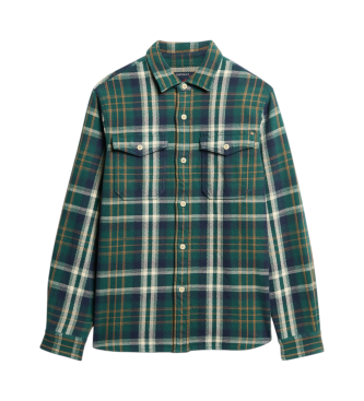 Superdry Merchant Store chemise paisse  carreaux verts