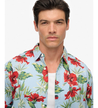 Superdry Camisa Hawaiana azul