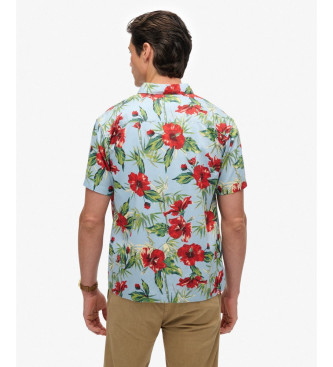 Superdry Camisa Hawaiana azul