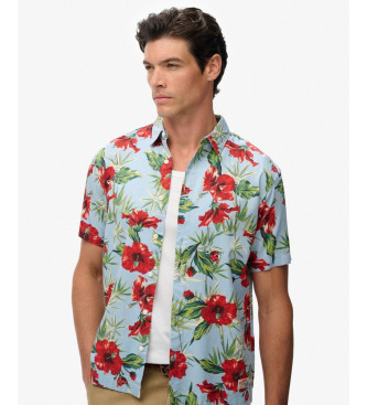 Superdry Camisa Hawaiana azul