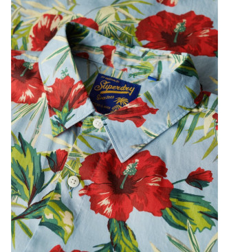 Superdry Camisa Hawaiana azul