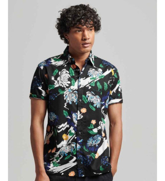 Superdry Camisa hawaiana marino